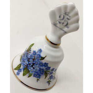 Hayward Warwick Fine Bone China Bell, England 25th Anniversary